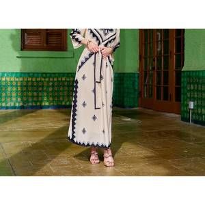 NEW ESTEEM COUTURE kati kaftan dress in geometric